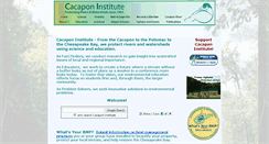Desktop Screenshot of cacaponinstitute.org