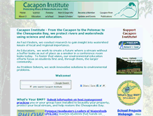Tablet Screenshot of cacaponinstitute.org